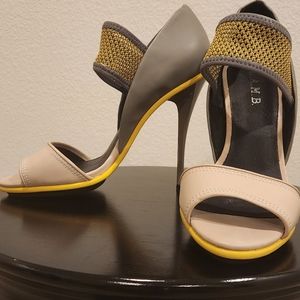 L.A.M.B Barrie Dress Peep Toe Heels
